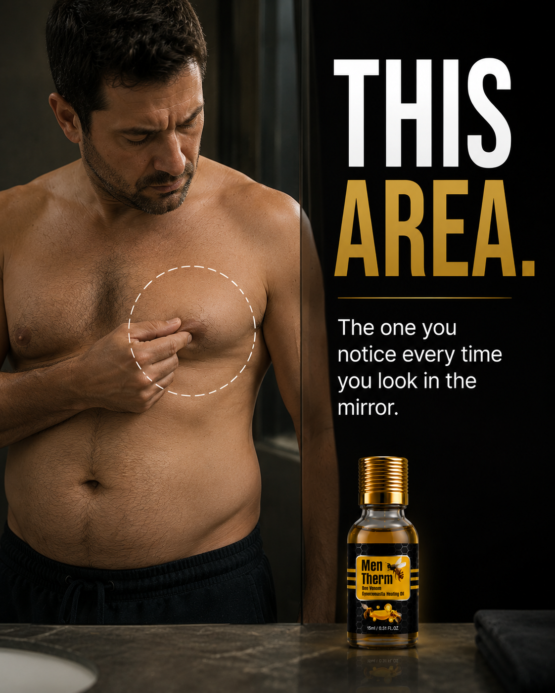 Men Therm - Bee Venom Gynecomastia Heating Oil